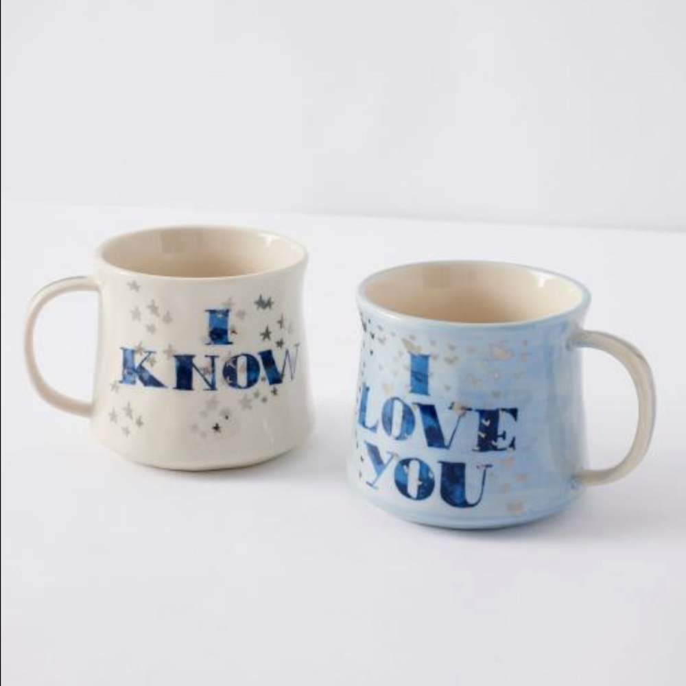 💗NWT Anthropologie Love Mug Set💗